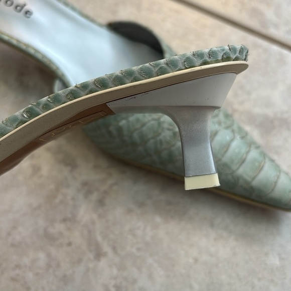 Vintage F.mode faux snake skin slip on pointed shoe - Picture 3 of 6